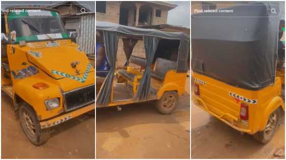 "No be G-Wagon be this?" Talented man builds car that looks like pragya & mini bus