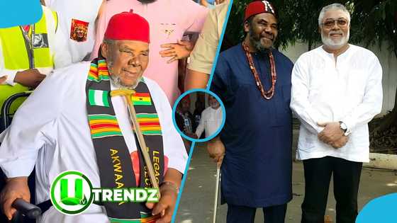 Pete Edochie speaks about unfinished plans with Rawlings as he visits Ghana to launch his project