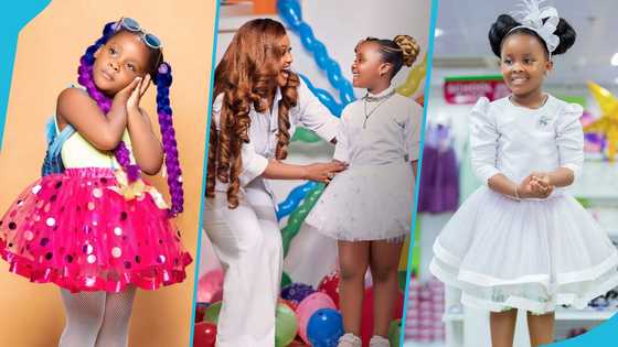 Nana Ama McBrown's daughter rocks a GH¢2,500 gold blade pendant necklace on her birthday