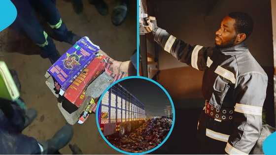 Truck carrying firecrackers goes up in flames at Buduburam