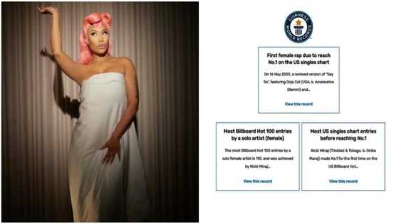 Nicki Minaj bags Guinness world record after Billboard 100 recognition, celebrates with interesting photo