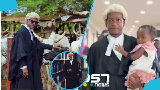 Umaru Sanda Amadu melts hearts as he carries his daughter to call to the Bar ceremony