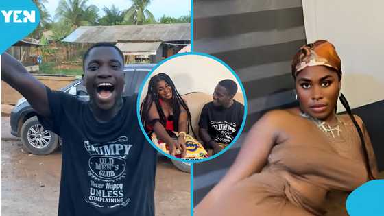 Yaa Jackson rocks thick and long faux locks, Viral washing bay man drools over her beauty