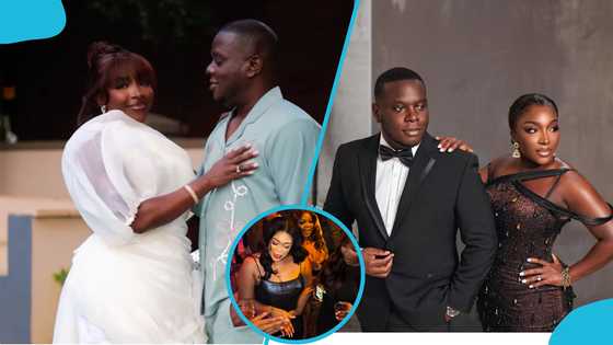 2010 GMB winner Nana Ama Royale celebrates at a nightclub in South Africa before her white wedding