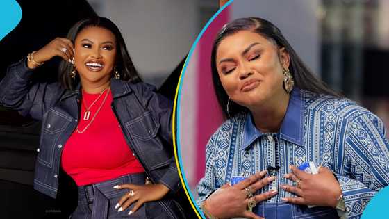 Mima Afrika’s gospel ministration moves Nana Ama McBrown to tears on Onua Showtime