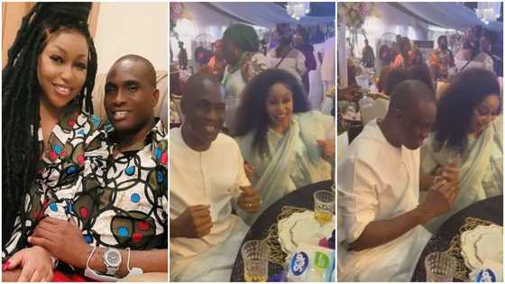 Rita Dominic's hubby Fidelis shares beautiful video of them dancing at an event: "Wifey in sync"