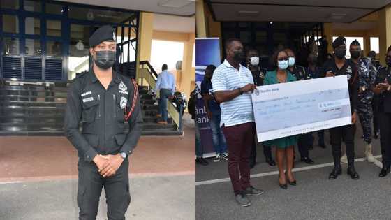 Police officer awarded GHc 11,000 for returning GHc 2,000 discharged by ATM