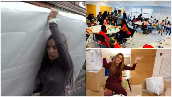 Kind teacher takes pity on poor students, gives 1,400 beds to kids who sleep on bare floor, many praise her