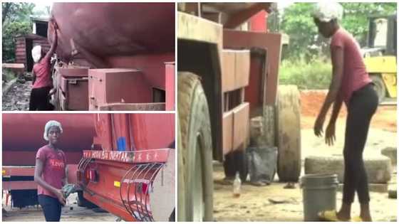 I see myself cleaning it in my dream - 18-year-old girl who washes tankers to save money for school