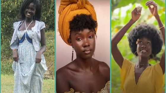 Lady who was dumped by boyfriend becomes top model, transformation photos trend