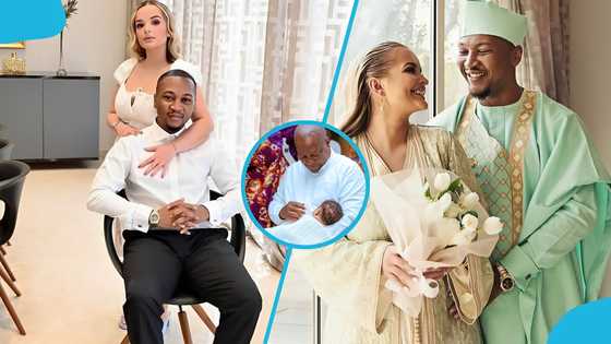 John Mahama enjoys touching moment with newborn granddaughter