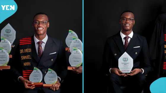 Samuel Naah named overall best student at the University of Health and Applied Sciences, wins 8 awards