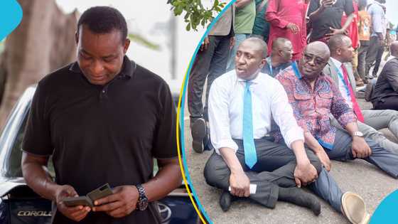 NPP MPs walk out of Parliament, Afenyo-Markin leads march to EOCO over Wontumi arrest