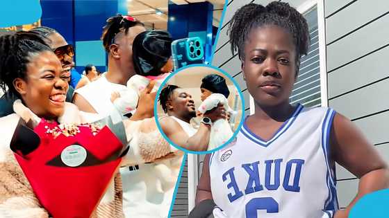 Baby Daddy steps out as Asantewaa arrives in Ghana with newborn baby