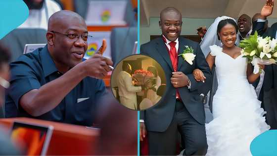 “Naana my love”: Kojo Oppong Nkrumah chops love with wife Akua as she celebrates birthday in viral video