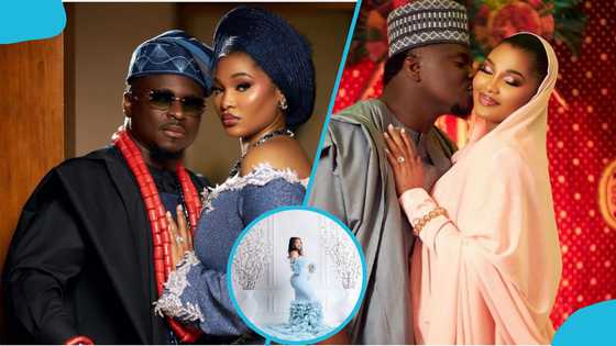 Majeed Waris' ex-wife Habiba Sinare gives birth to her first child with her Nigerian husband