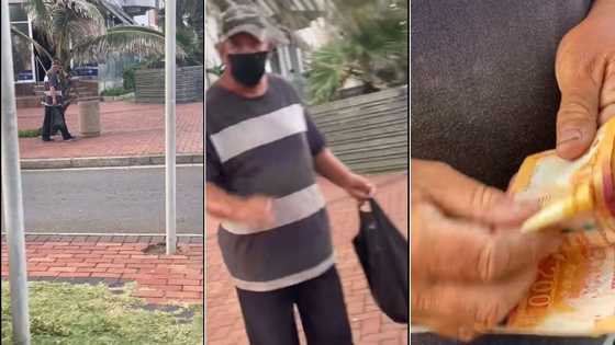 Emotional photos drop as kind film director gives homeless man shelter