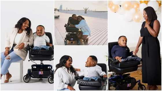Pretty lady falls in love with disabled man, their wedding photos stir reactions, people call her names