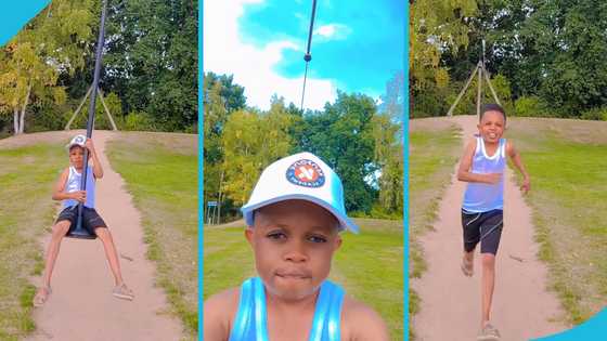 Don Little shows his playful side as he goes zip lining in Belgium, video amuses fans