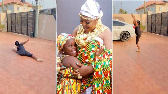 “What a talent” - Afia Schwar’s daughter stuns Ghanaians with beautiful ballet dance; they hail her skills