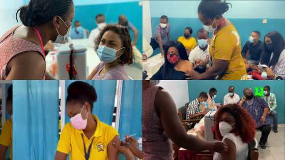 Here are videos of how McBrown, Nana Aba, Yvonne Nelson, Afia Schwar, 6 other top stars trooped to get vaccinated