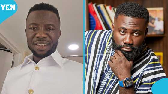 Kwaku Manu reacts to Okatakyie Afrifa's allegations, flexes in plush 2025-registered car
