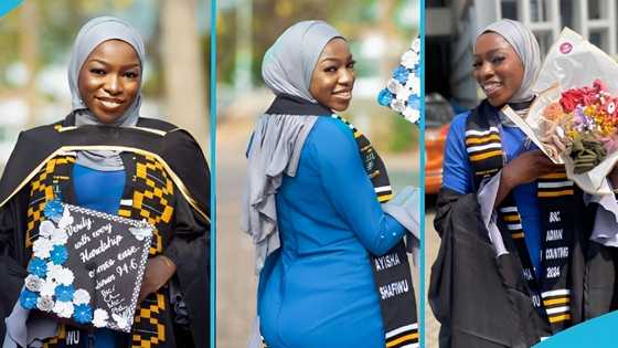 Ghanaian lady becomes the first graduate in her family after bagging a first-class degree at UG