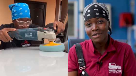 Nayila Faisal: Meet the 19-year-old Ghanaian female car detailer and sprayer ruling in a male-dominated field