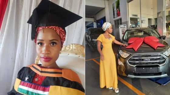 Woman graduates & buys her 1st car all in the same week; many impressed
