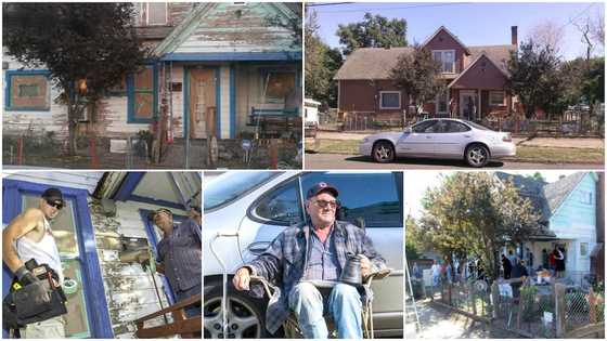 Kind young man helps old man whose house was described as the ugliest, he calls on volunteers to repaint it