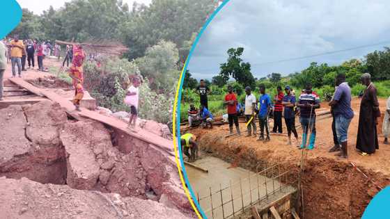 Afram Plains youth mobilise to work on road project abandoned by government: “Citizens not spectators”