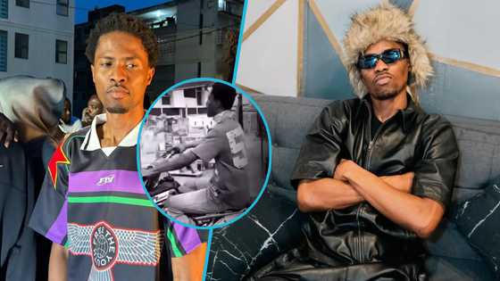 Kwesi Arthur makes Tema come alive, massive crowd turn up for his video shoot