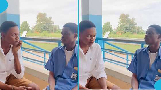 SHS boy engages classmate in emotional conversation after last WASSCE paper: "Don't forget about me"