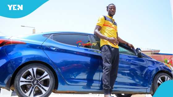 Black Stars goalie Ben Asare cruises to interview in brand-new Elantra, video