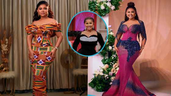 Ghanaian Bride Sets A New Record With Her Stylish Cutout Kente Gown For