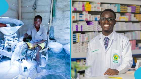Ghanaian man shares his grass to grace story, transforms from a mill worker to a pharmacy student