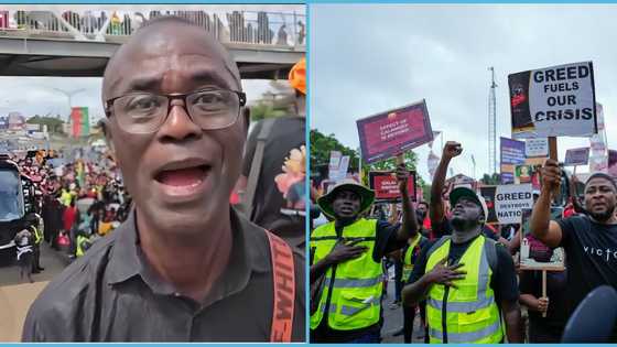 70-year-old man joins Ghanaian youth on #StopGalamseyNow protest, urges them to save the country