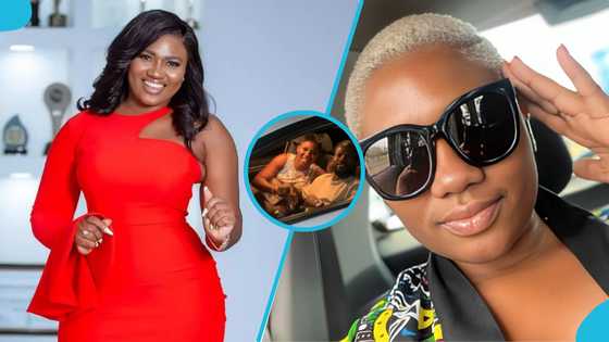Pretty Abena Korkor shows off her new ‘daddy’ as they go out chilling, video causes stir