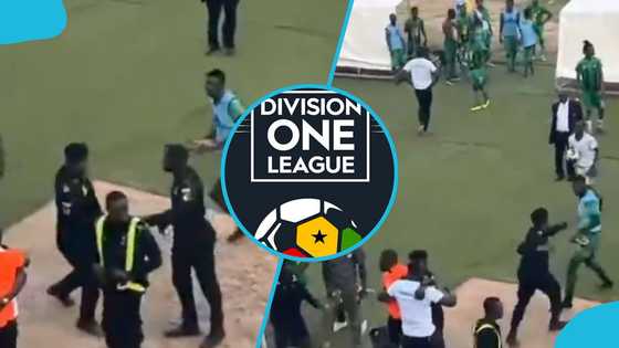 Violence in Ghana Football Again: Elmina Sharks Player Attacks Referee with Stone (Video)