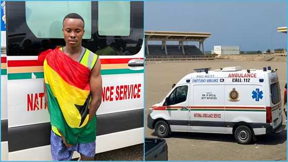 Techiman to Accra: Seidu Rafiwu arrives at Independence Square on foot, video excites many