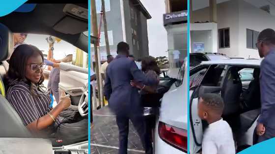 Driveev GH launch: Ghanaian husband surprises wife with brand-new electric car