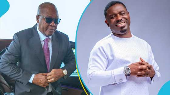 Nacee rejoices as President Mahama takes his phone number at an event, video