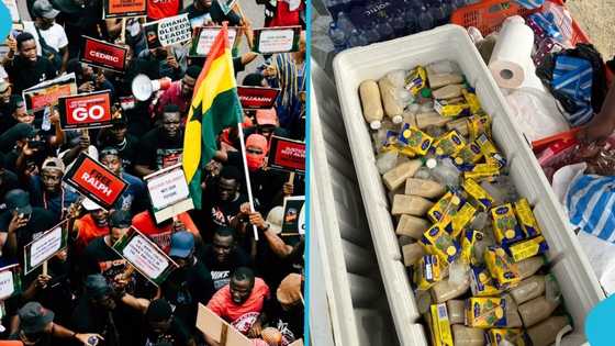 Stop galamsey now demo: Protesters offered free food