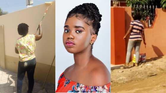 Lois Bailey: The UEW Ghanaian student balancing her university education and work as a painter
