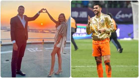 Watch romantic moment Pelle proposed to his stunning girlfriend on helicopter pad in Dubai