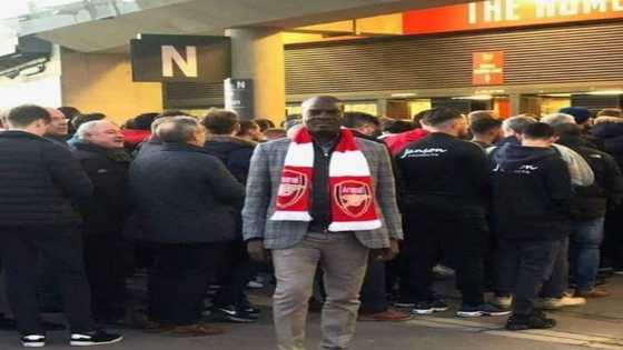 Haruna Iddrisu spotted watching Arsenal vs Wolves game in London