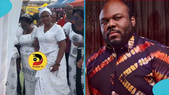 Charles Amissah: Mother of late engineer delivers touching tribute at funeral, sad video trends