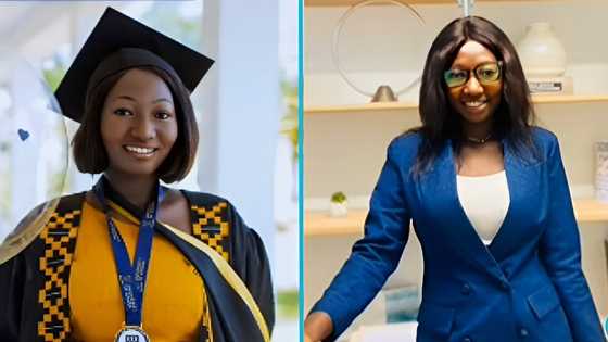 Ghanaian lady who failed WASSCE three times graduates as valedictorian at the University of Ghana