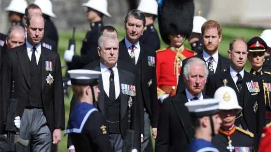 Prince Charles and Harry reconnect at Philip's funeral after year of father-son issues