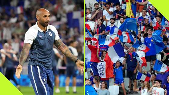 France coach shows fire dance moves after reaching final of men's football at Olympic Games